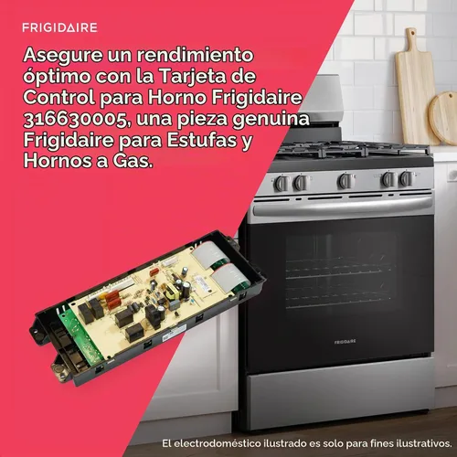 Vista 4 de Frigidaire 316630005 Tablero de control de horno para estufas de gas y estufas, color negro