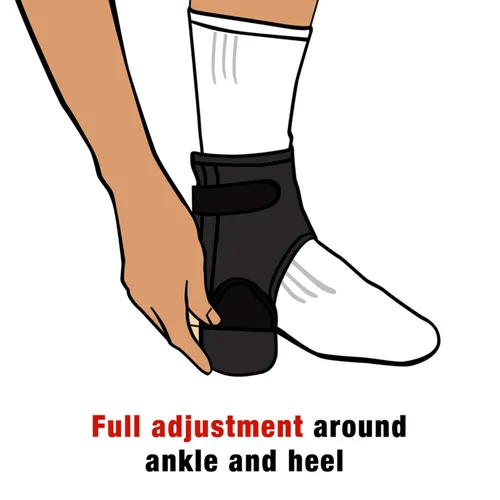 Vista 4 de ACE Ankle Brace with Side Stabilizers, Adjustable, Black, (Pack of 12)