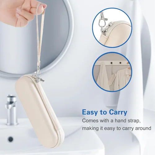 Vista 6 de ProCase Estuche de viaje para cepillo de dientes Oral-B y Sonicare - Beige