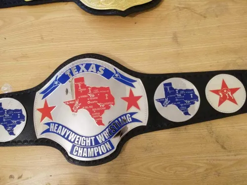 Vista 4 de NWA Texas Heavyweight Championship Wrestling Belt (réplica)