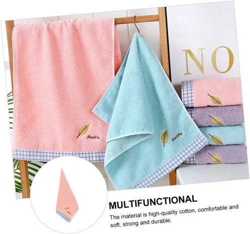 Vista 8 de UPKOCH Toalla de cara bordada Toallas decorativas Toalla de baño de microfibra Toallas de baño decorativas Toallas de cocina Toallas de cocina