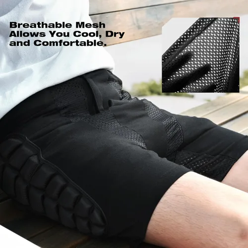 Vista 5 de Soared 3D Protección para la Cadera y el Trasero con Acolchado de EVA, Pantalones Cortos de Equipo Protector, Almohadilla de Impacto para Esquí