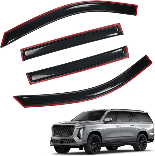 Vista 38 de Protectores de lluvia en canal compatibles con Isuzu D-Max 2004-2010 Double/EXT CAB; 2004-2012 Chevrolet/GMC Colorado/Canyon Crew Cab solamente