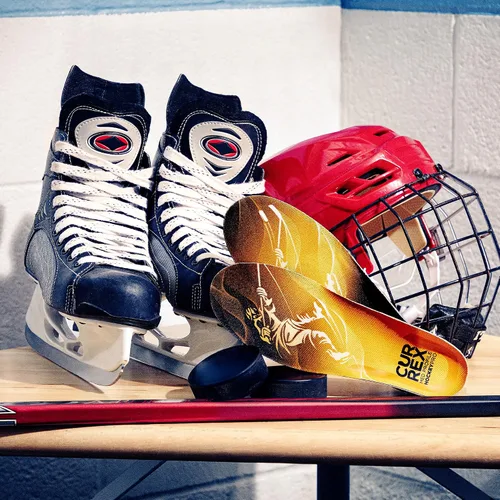 Vista 6 de CURREX HockeyPro Plantillas para patines de hockey y patinaje sobre hielo - Soporte de arco dinámico 3D para mejorar la estabilidad - Construcción