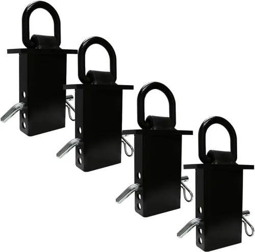 Vista 7 de Boxer Accesorios de amarre de bolsillo de estaca resistente, anillo D de ½ pulgada con pasador de enganche, para camiones de plataforma plana