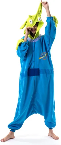 Vista 2 de Beauty Shine Disfraz unisex de dibujos animados para adultos Halloween Navidad pijamas de peluche para cosplay