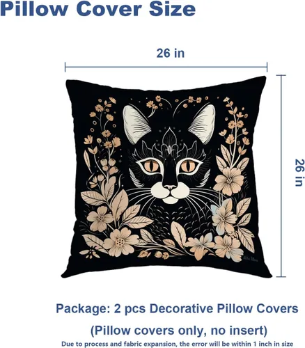 Vista 369 de Batmerry Autumn Pumpkin Templeton Throw Pillow Covers, Green Leaves Paths Forests Decorative Pillow Covers Digital Printing Blended for Couch Sofa