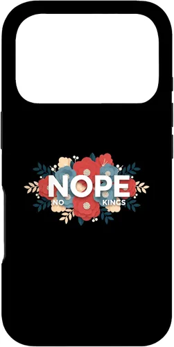 Vista 29 de Nope, No Kings Floral Statement Art Print for Makers Case for iPhone 11 Pro Max