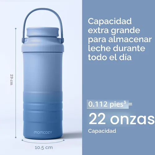 Vista 8 de Momcozy Enfriador portátil de leche materna de 22 onzas para exteriores, salvavidas con enfriamiento total de 360° durante 24 horas, enfriador