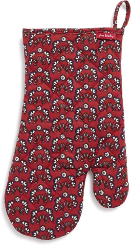 Vista 3 de Vera Bradley Juego de manoplas y guantes de horno de algodón para mujer, Flores encantadoras