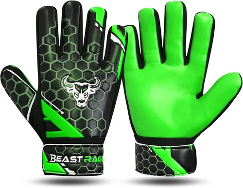 Vista 10 de BEAST RAGE Guantes de portero de fútbol para niños y jóvenes, guantes de portero de fútbol de 0.157 pulgadas (0.157 in) antideslizantes, palma