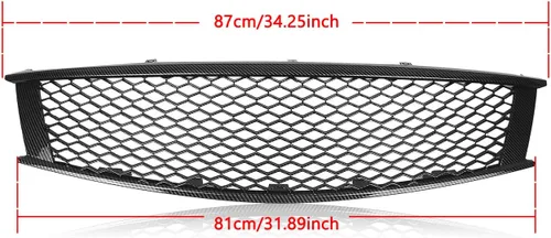 Vista 2 de Parrilla de parachoques delantero para Infiniti G37 2008-2013 Q60 2014-2016 Coupe 2 puertas