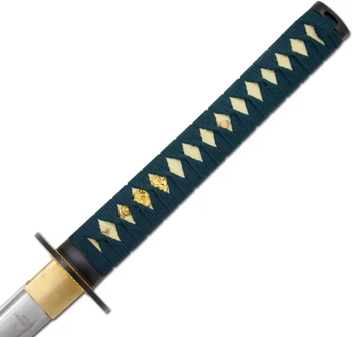 Vista 4 de Snake Eye Tactical Espada Katana Samurai clásica hecha a mano con soporte de exhibición de madera