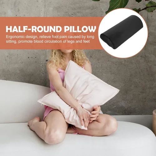 Vista 7 de Almohada de rodilla para piernas, almohada de apoyo lumbar para dormir, almohada de espuma viscoelástica para media luna para piernas, rodillas