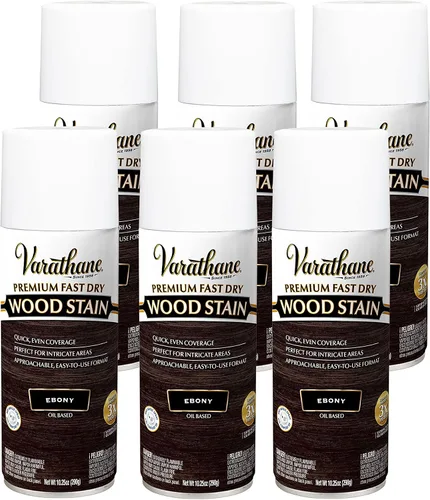 Vista 25 de Varathane Premium - Tinte para madera de secado rápido en aerosol, 10.25 onzas, ébano