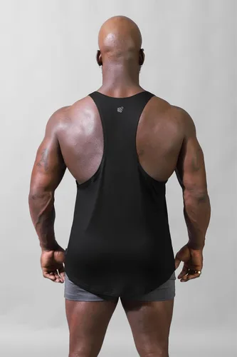 Vista 2 de Jed North Camiseta sin mangas para entrenamiento de culturismo profesional con espalda cruzada