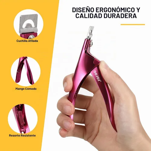 Vista 4 de BEZOX Sharp Blade - Cortaúñas acrílicas, cortadores de puntas de uñas profesionales y de alta precisión, cortador de uñas postizas para puntas