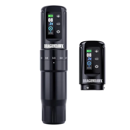 Vista 11 de Dragonhawk Atom2 Pro - Máquina de tatuaje inalámbrica Negro