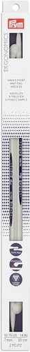 Vista 5 de Prym Ergonomics - Aguja de tejer de un solo punto de 14 pulgadas, tamaño 2 (paquete de 2)