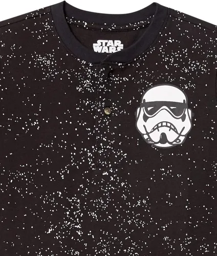 Vista 2 de Tienda Essentials Disney Marvel Star Wars - Camisetas Henley de manga corta para niños y niños pequeños, paquete de 2