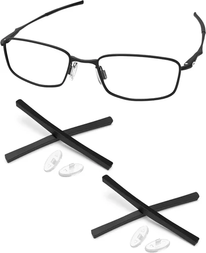 Vista 12 de Kits de goma de repuesto Piezas de nariz y auriculares para Oakley Casing OX3110/Clubface OX3102 Negro