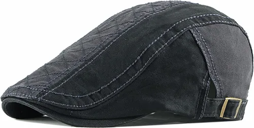 Vista 23 de Newsboy - Gorra de algodón para hombre, diseño de camuflaje, ajustable, ajustable, plano, suave, para caza y golf