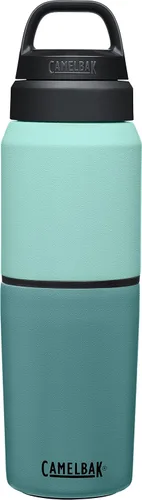 Vista 20 de CamelBak MultiBev - Botella de agua con aislamiento de acero inoxidable y taza de viaje Rosa Terracota/Rosa Camelia