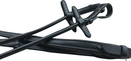 Vista 5 de Audrey' Brida de Cuero de Lujo - (Doble) Black Warmblood