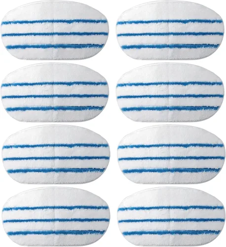 Vista 10 de F Flammi Paquete de 12 almohadillas de repuesto para trapeador de vapor PurSteam ThermaPro 10 en 1, almohadillas de vapor lavables y reutilizables