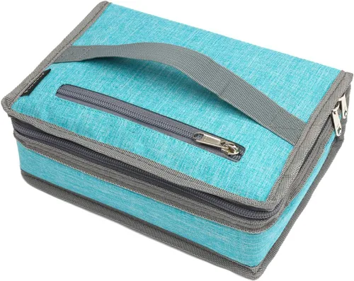 Vista 8 de FlowFly - Pequeña lonchera con aislamiento, con manija, para el trabajo y la escuela (bolsa blanda) (alpaca)