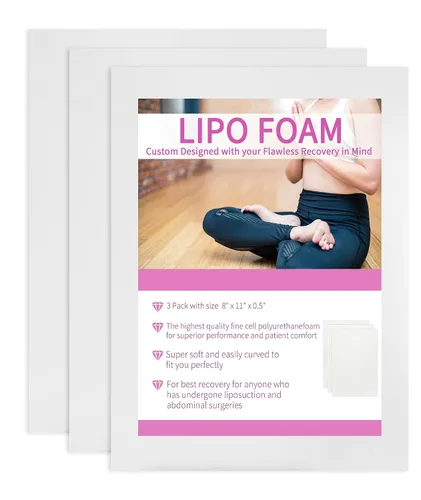 Vista 7 de Birllaid Paquete de 2 almohadillas de espuma Lipo para poscirugía, tablas de espuma Bbl después de Lipo, ayuda cuando se utilizan prendas