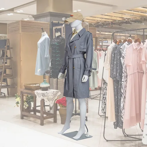 Vista 8 de Maniquí femenino con forma de vestido en exhibición - Maniquí completo ajustable y desmontable de 69 pulgadas, torso de maniquí para costura