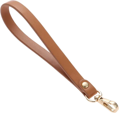 Vista 12 de Yetaha Correa de pulsera, correa corta de cuero genuino, cuerda de mango de Beige