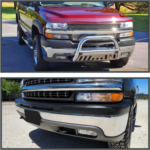 Vista 2 de SPEC-D TUNING Luces antiniebla transparentes de conducción + bombillas compatibles con Chevy Silverado 1999-2002 2000-2006 Tahoe Suburban izquierdo