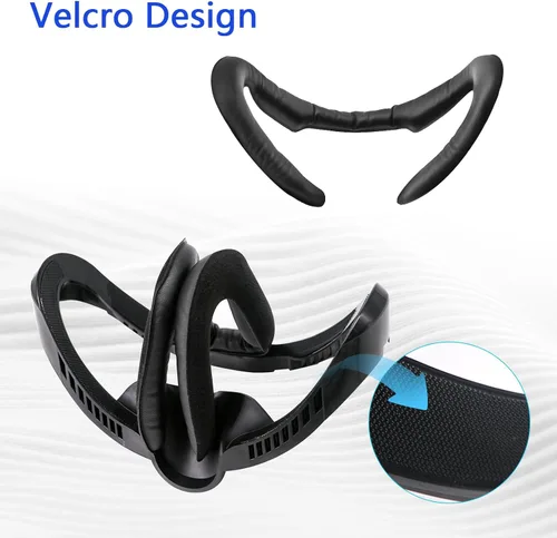 Vista 4 de Compatible with Playstation VR2 Face Bracket Replacement,VR PU Leather Facial Interface Pad Protective for PSVR2,Sweat-Proof Comfortable Face Cover