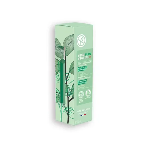 Vista 4 de Yves Rocher Sebo Pure Vegetal Reequilibrante Antioxidant Essence Suero Orgánico Combinación y Solución para Piel Grasa - 1.0 fl oz. / 1 onza líquida