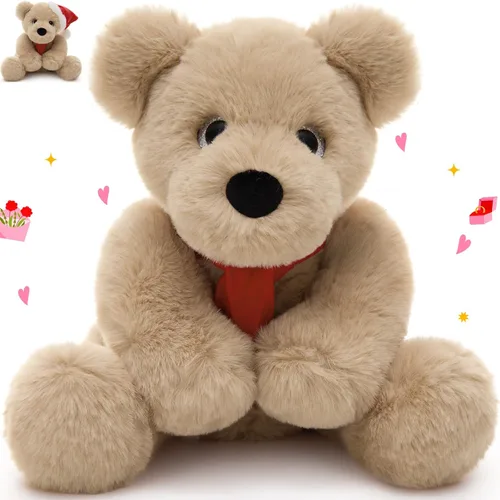Vista 16 de MorisMos Oso de Peluche Relleno, Pequeño Oso de Peluche de 14'' Juguete de Peluche Regalo para Niño Niña Bebé Adolescente Adulto, Tierno Juguete