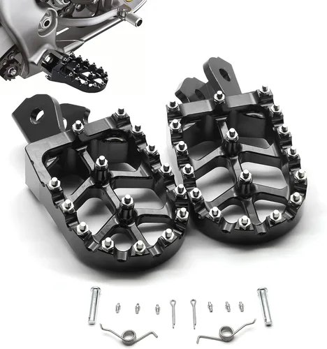 Vista 19 de MZS Estriberas eléctricas para motocross compatibles con X3 XXX MX3 MX4 MX5, estriberas Ebike MX más anchas reposapiés resto pedal CNC aluminio negro