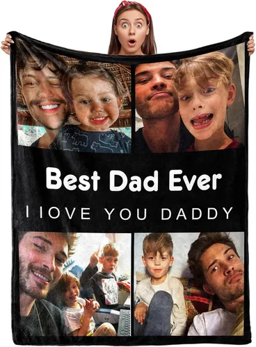 Vista 10 de Envío al día siguiente, manta personalizada para parejas con fotos, manta de franela personalizada, regalos para novio, novia, manta personalizada
