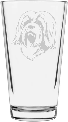 Vista 136 de Podenco Canario - Vaso de pinta de 16 onzas con temática de perro personalizado