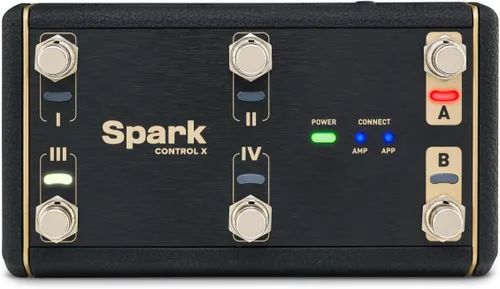 Vista 2 de Positive Grid Spark Control X - Pedal de pie inalámbrico y controlador para amplificadores de la serie Spark