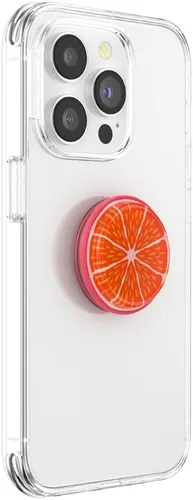 Vista 6 de PopSockets Agarre para Teléfono con Soporte Expandible y Kickstand, Agarre Adhesivo - Jelly Citrus