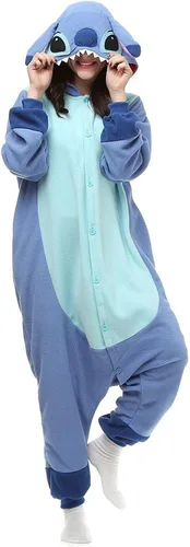 Vista 2 de URRCFIO Adult Onesie Animal Pajamas Unisex Christmas Costume Stich Onsie Pajama Anime