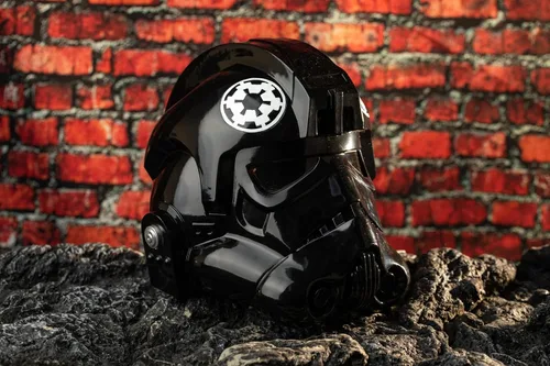 Vista 4 de Casco de piloto de combate imperial, Stormtrooper Shadow Trooper, máscara de casco para adultos, Halloween, cosplay