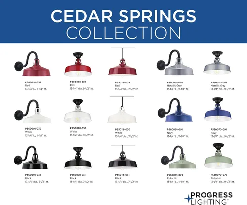 Vista 13 de Cedar Springs Collection - Farol de pared extragrande para exteriores, 1 luz, color rojo claro