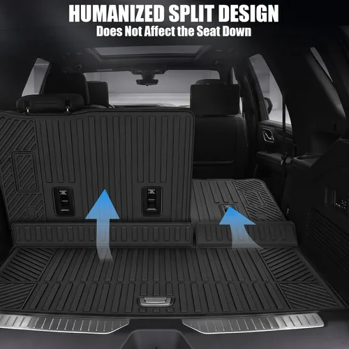 Vista 6 de Alfombrillas y forro de carga para Chevy Suburban 7 asientos 2021-2026