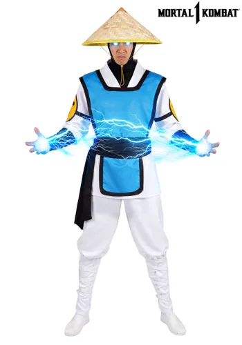 Vista 10 de Disfraz de Raiden para Hombre de Mortal Kombat Multicolor