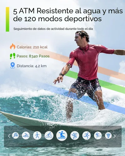 Vista 4 de Relojes inteligentes para hombres y mujeres Fitness: rastreador de fitness con Blutooth Call 24/7, ritmo cardíaco SpO2, monitor de sueño 5ATM