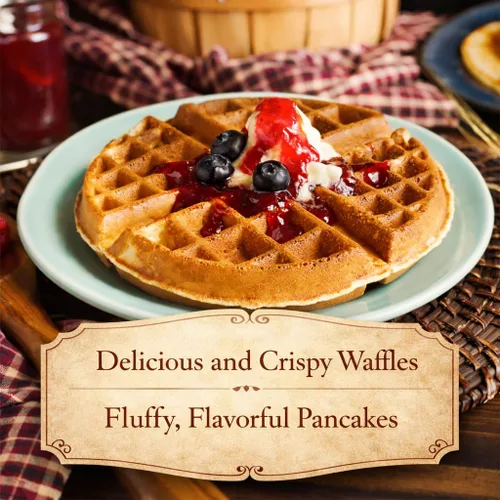 Vista 3 de New Hope Mills - Mezcla de masa madre para panqueques y waffles, sin OMG, 21 onzas