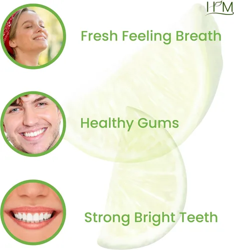 Vista 2 de HM - Smile Clear Enjuague bucal concentrado sin alcohol, ingredientes inteligentes para el cuidado dental avanzado, para el mal aliento